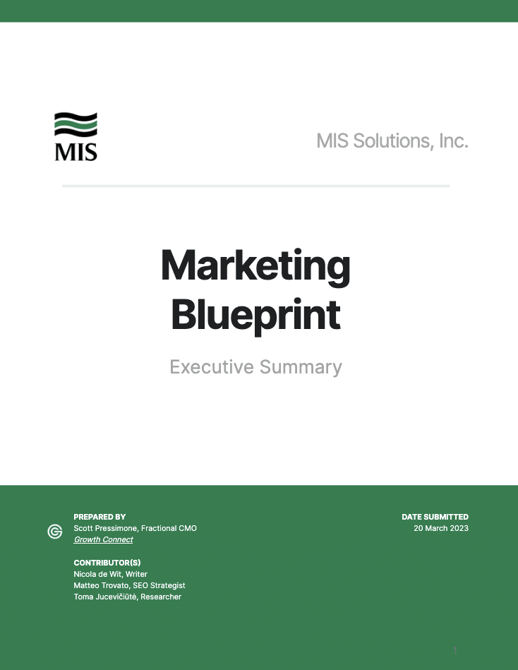 marketing blueprint